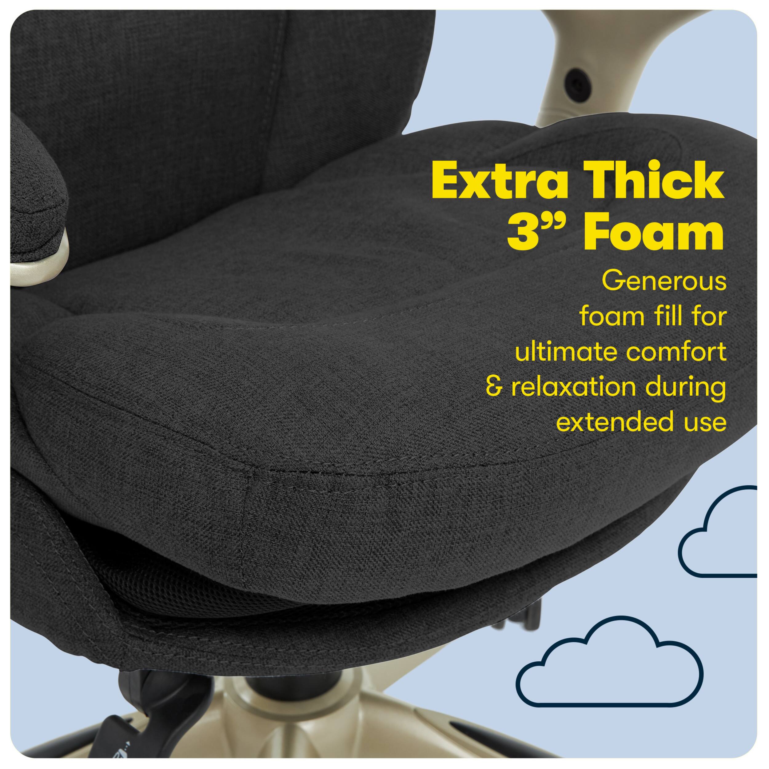 Alt View 14. Serta - Upholstered Back in Motion Health & Wellness Manager Office Chair - Fabric - Dark Gray.