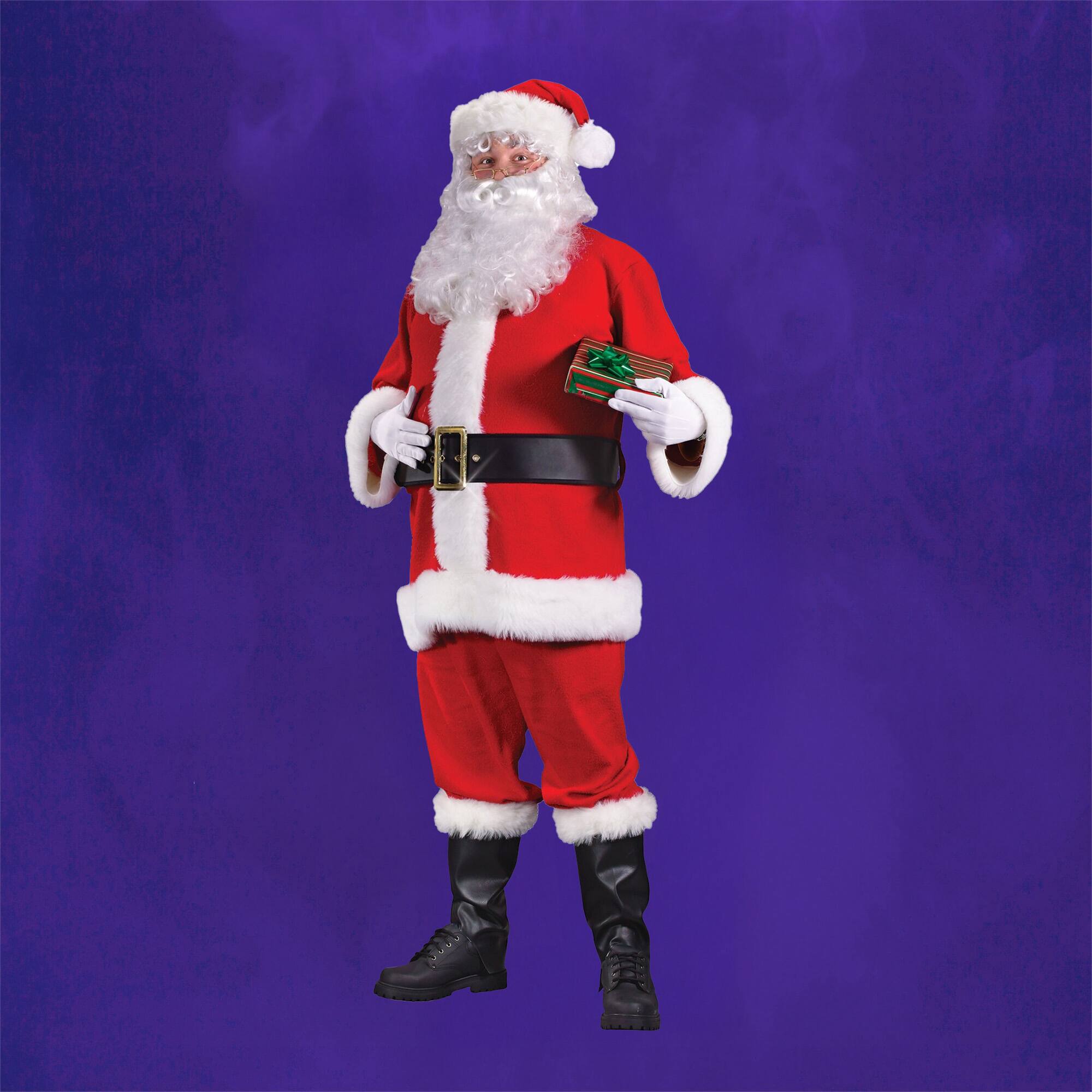 Alt View 2. Fun World - Red and White Regency Santa Claus Christmas Costume Suit - Large - Red.