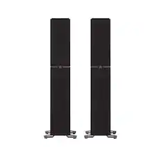 Front. Definitive Technology - Definitive Technology Dymension DM40 Slim Tower Speaker, Adjustable Bipolar Arrays, (Pair) Black - Black.