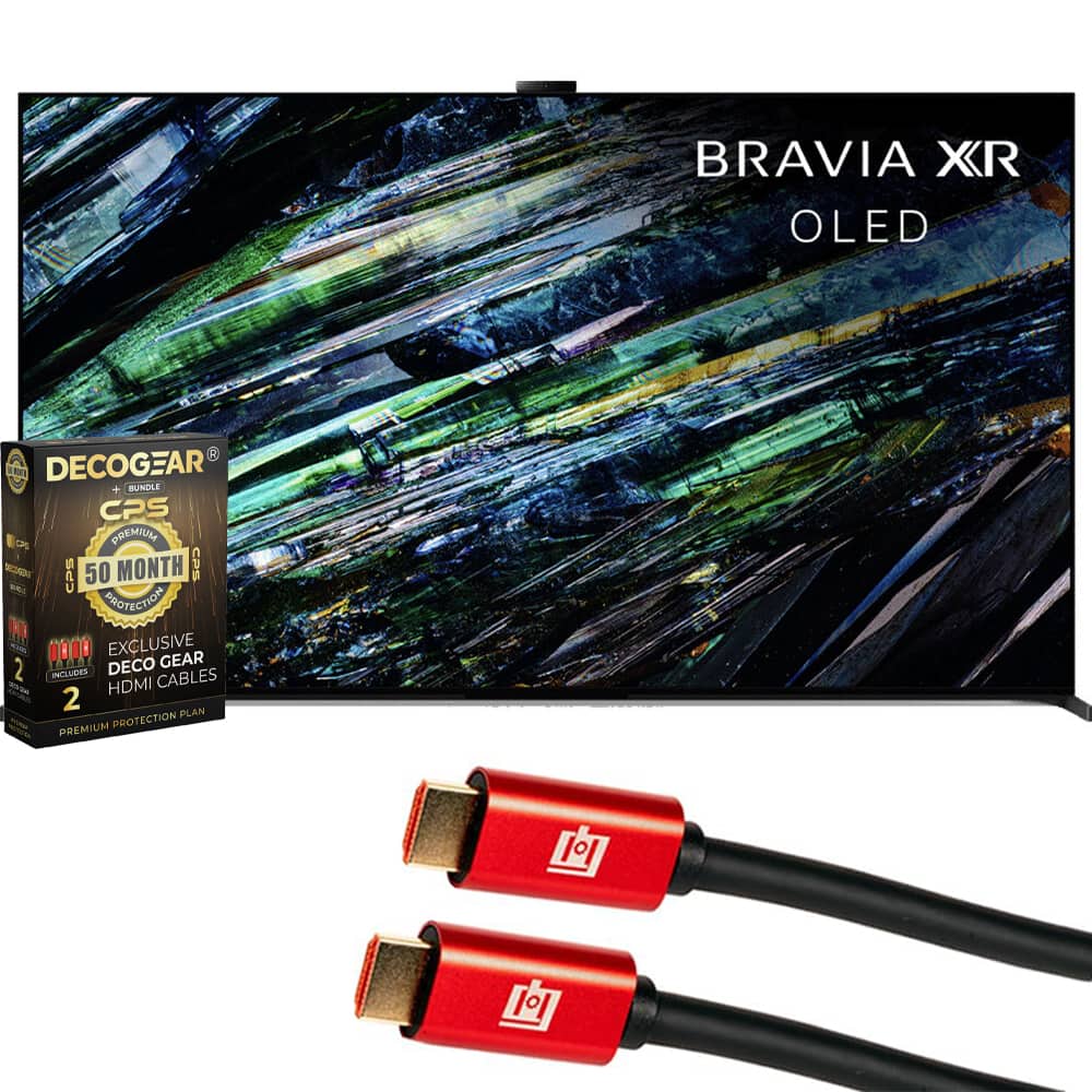 Sony - 77" BRAVIA XR A95L Series QD-OLED 4K HDR Smart TV (2023) with 50 Month Extended Potection Plan Bundle