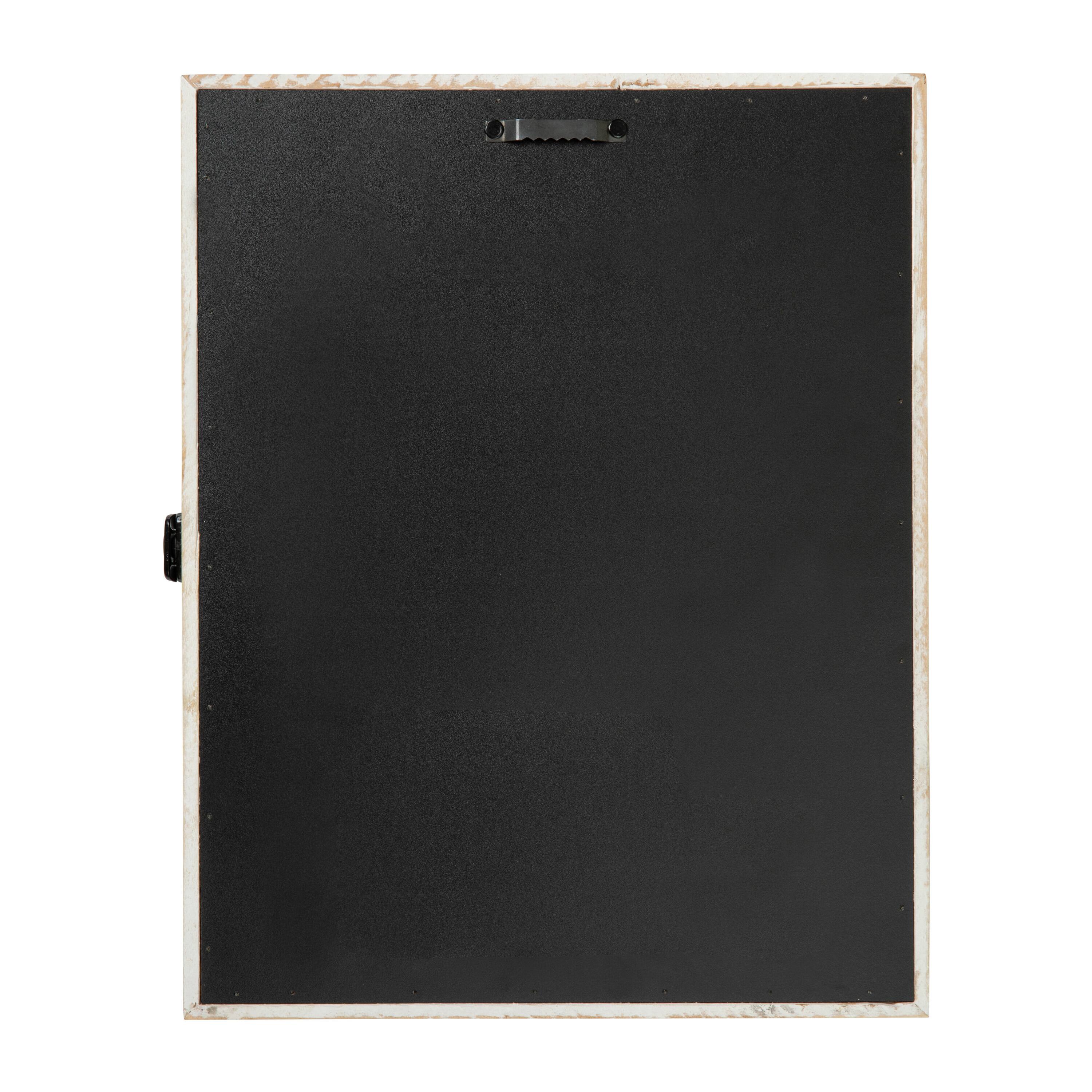 Alt View 5. Emma + Oliver - Presley Wooden Display Case with Foam Back Board, Linen Overlay and Included Push Pins - White Wash.