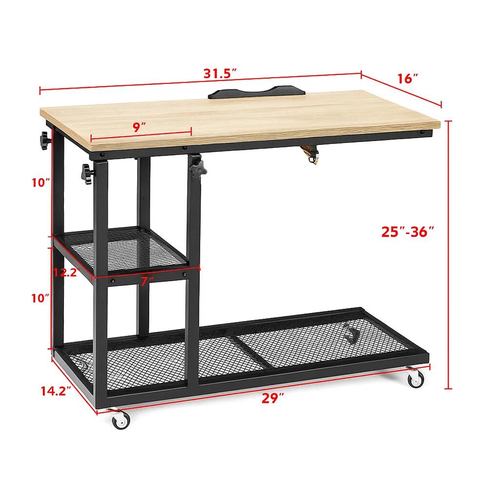 31.5" x 16"  
9" x 10"  
25"-36"  
12.2" x 7"  
14.2" x 29"