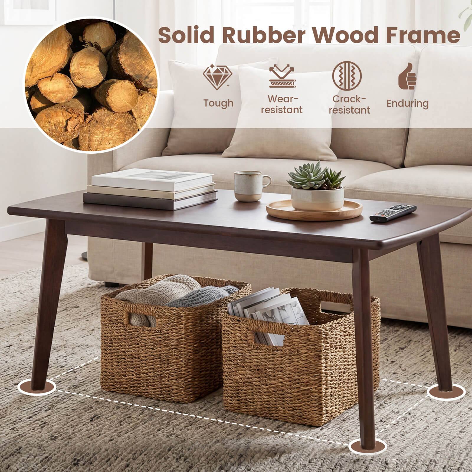 Solid Rubber Wood Frame  
Tough  
Wear-resistant  
Crack-resistant  
Enduring