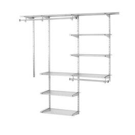 RubberMaid - Configurations 3-6 Ft Custom Closet Organizer Deluxe Kit - Titanium