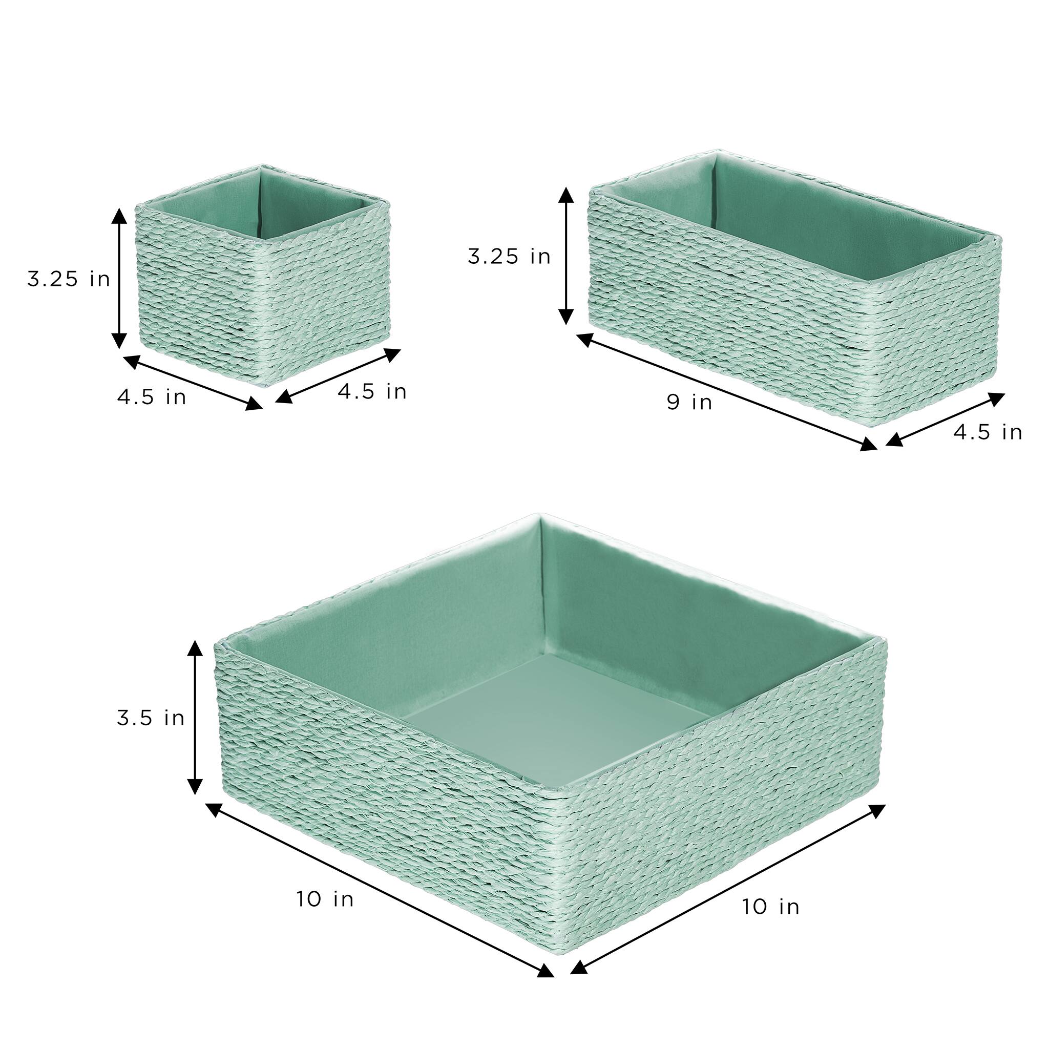 3.25 in  
4.5 in  
4.5 in  
9 in  
4.5 in  
3.5 in  
10 in  
10 in