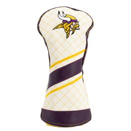 Team Golf - Minnesota Vikings Striped Quilted Driver Headcover - Multicolor