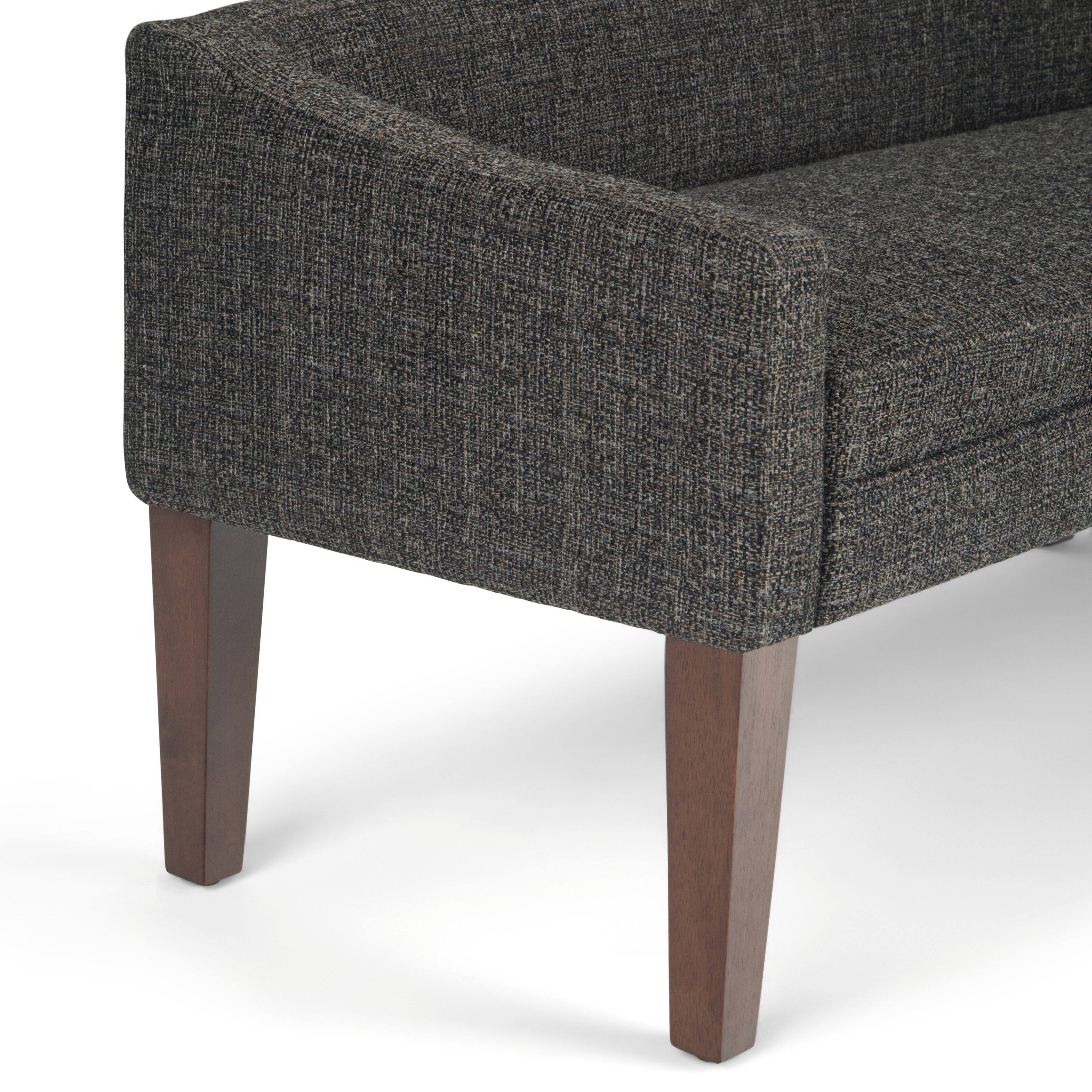 Alt View 16. Simpli Home - Parris Upholstered Bench - Dark Grey.