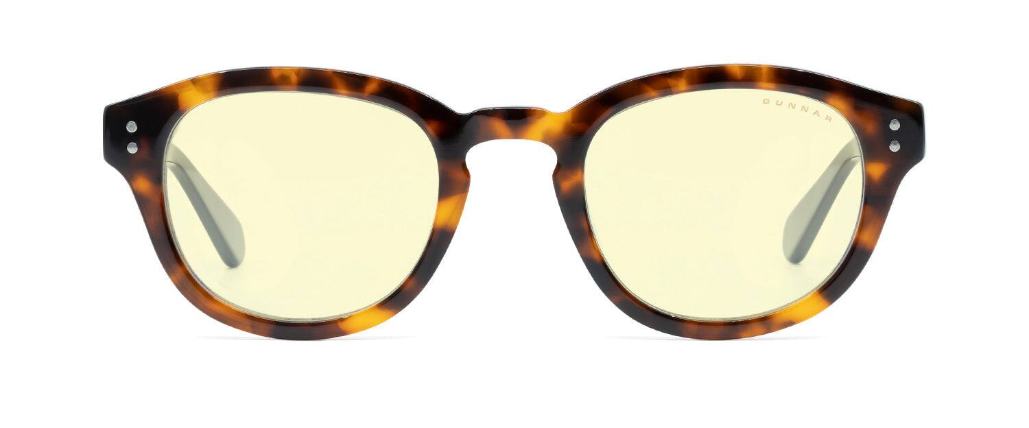 GUNNAR - Computer Glasses - Emery, Tortoise/Onyx, Amber Lens - Blue Light Blocking, Relieve Dry Eye, Anti Glare - Tortoise Onyx