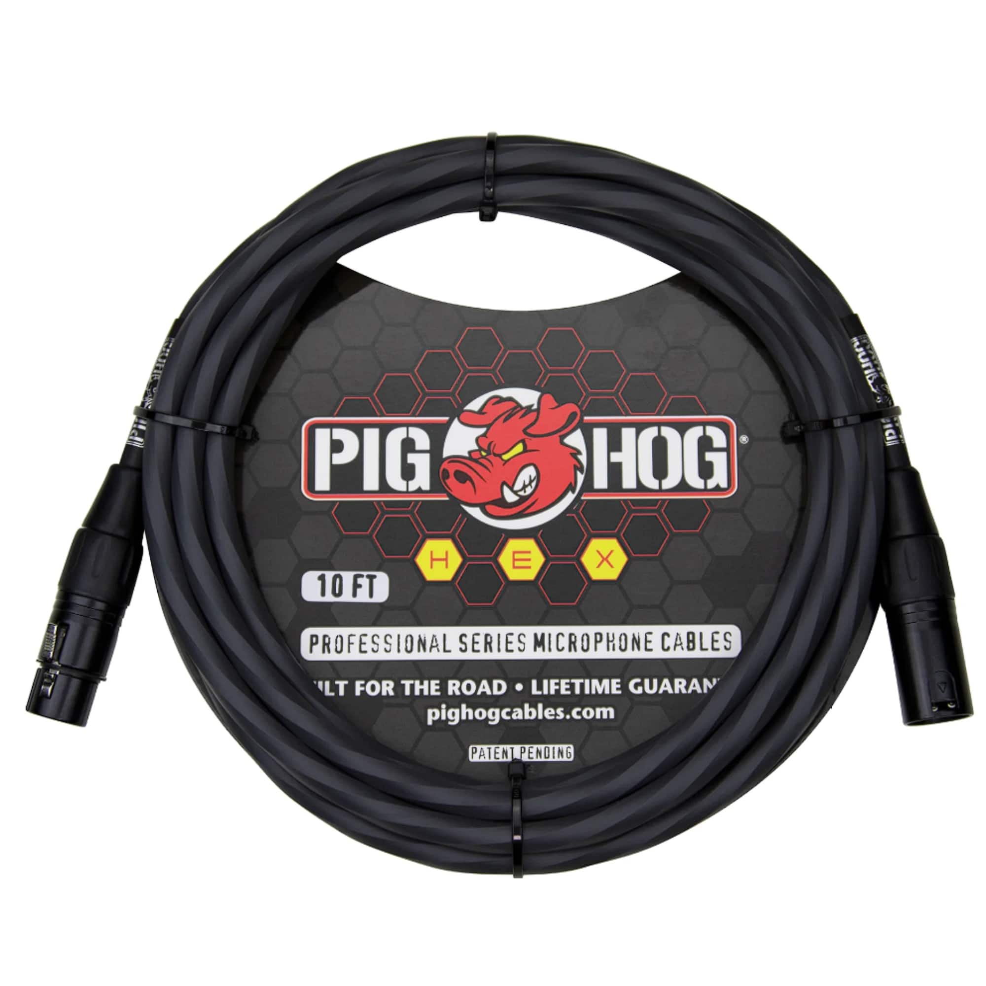 Pig Hog - Hex Sereis Mic Cables 10ft - Black