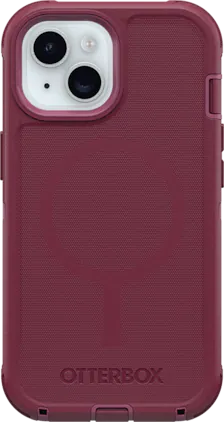 OtterBox - Defender Pro Series Case with MagSafe - iPhone 15/14/13 - Dark Pink