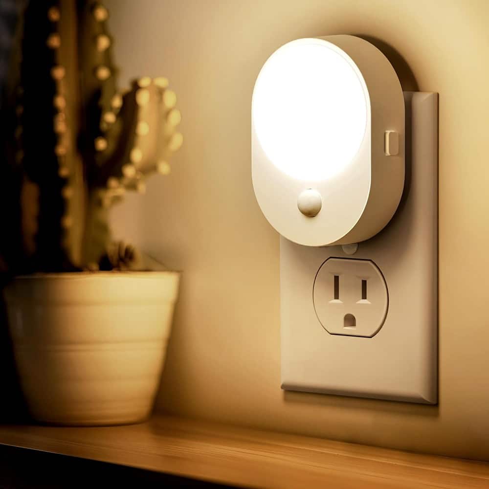 ACJPR - Plug-In Motion Sensor Night Light – 3000K Soft White, 2-Pack