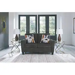 Ashly - Erinslane Loveseat - Dusk - Dusk