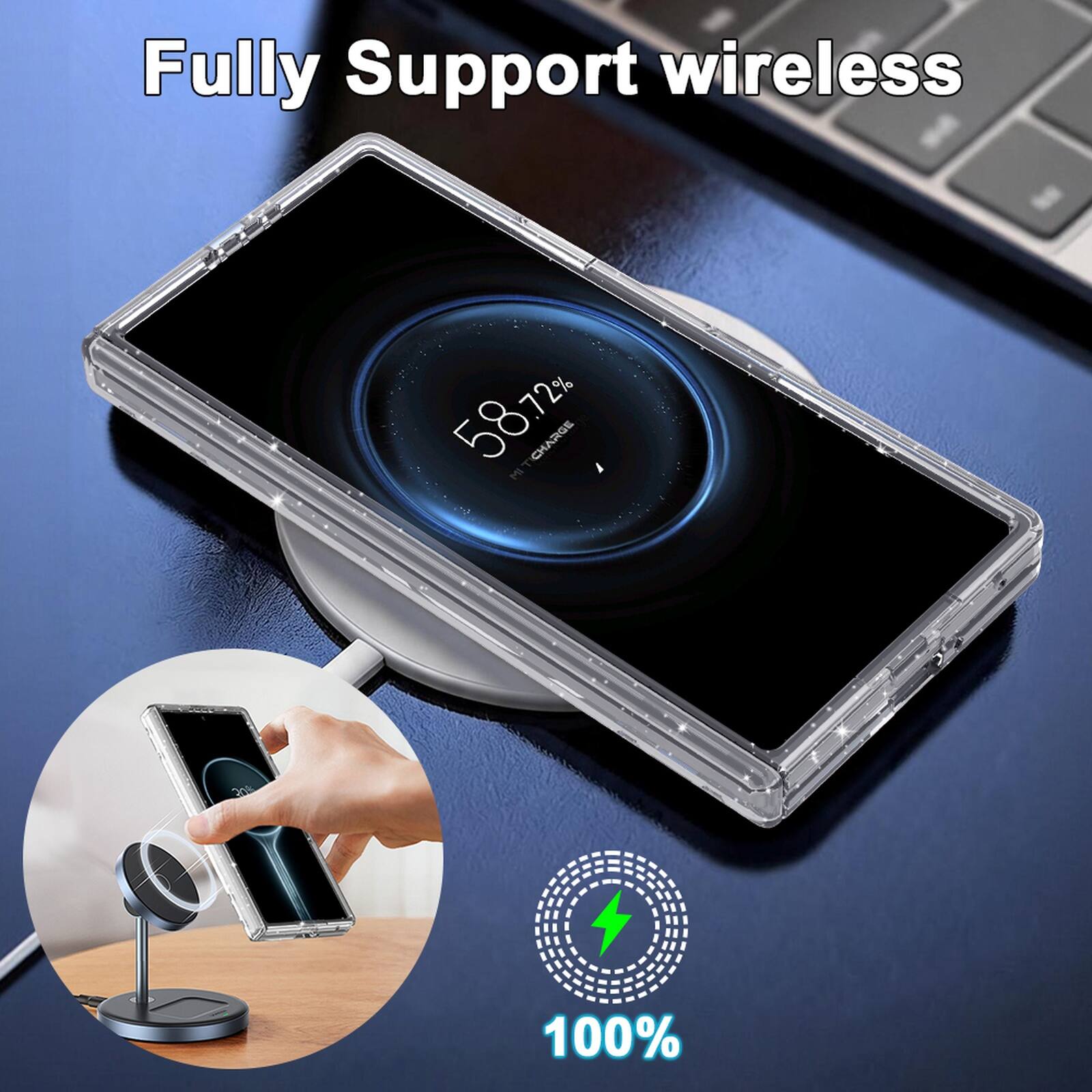 Fully Support wireless  
58.72%  
72%  
CHARGE  
P  
200  
100%