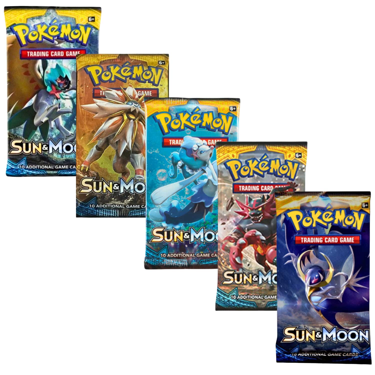 Pokémon - Pokemon Sun & Moon (SM1) | 5 Booster Packs (One of Each Artwork) price history on PriceWatchPro