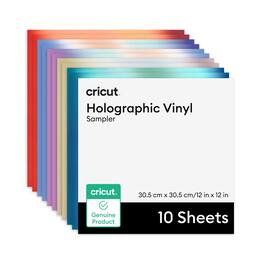 Cricut - Holographic Vinyl Permanent, Mythical Sampler - 12 in x 12 in Sheets (10 ct)