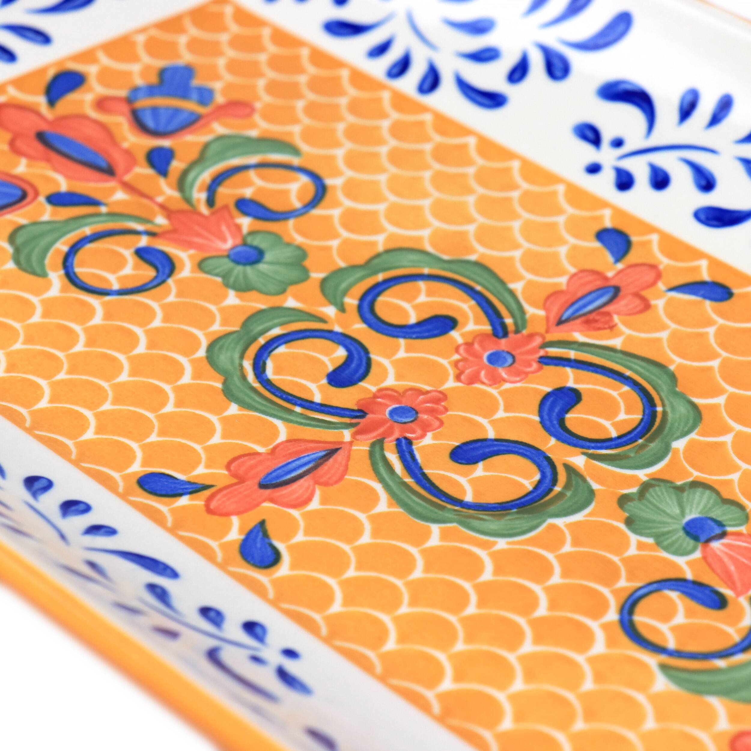 Alt View 4. Laurie Gates - Laurie Gates Hand Painted Tierra Stoneware Serving Platter - Multi.