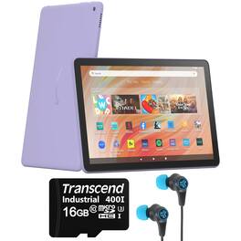 Amazon - Fire HD 10 10.1" 32GB Wi-Fi Tablet 13th Gen HD Screen Accessories - Lilac