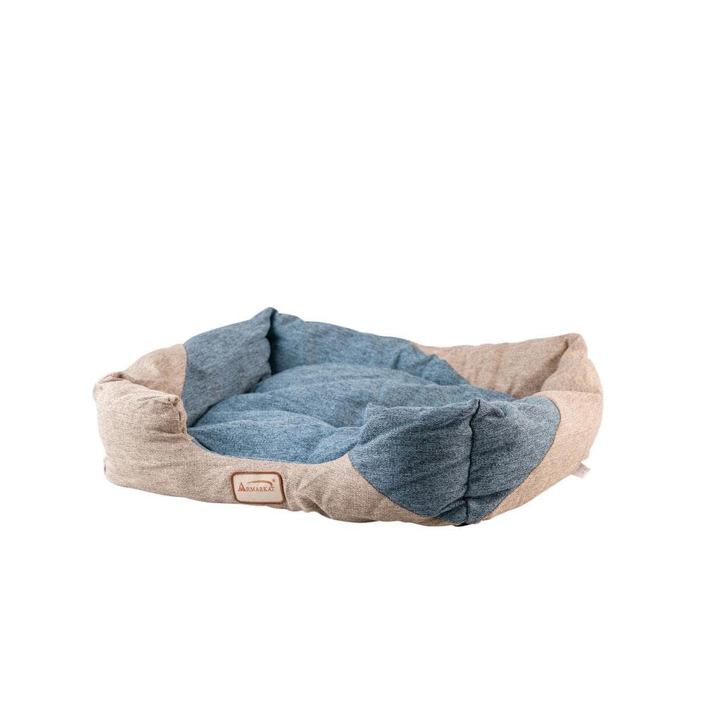 Armarkat - Soft Upholstery Cat Bed Skid Free Nest Pet Bed Puppy Beds - Blue