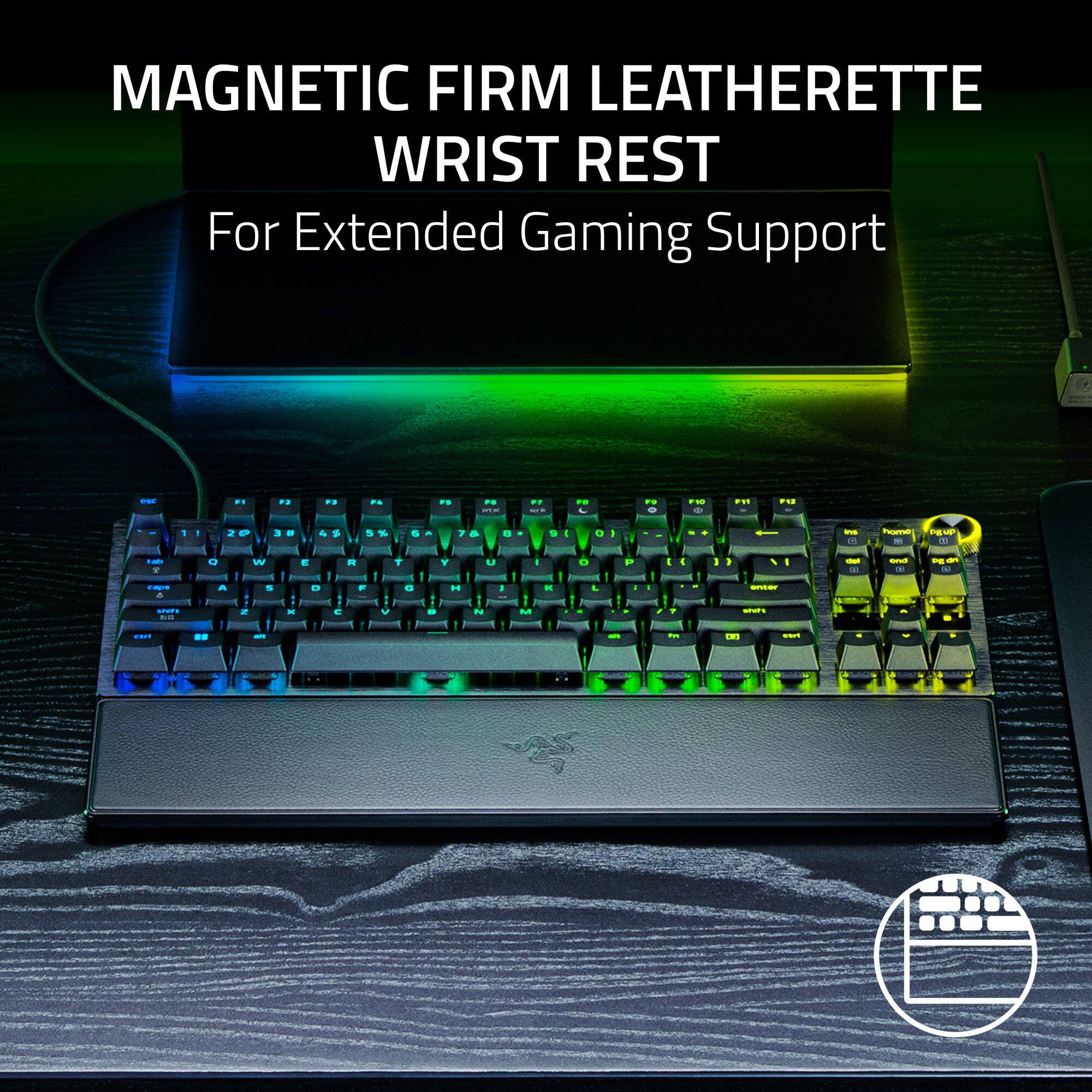 MAGNETIC FIRM LEATHERETTE WRIST REST  
For Extended Gaming Support