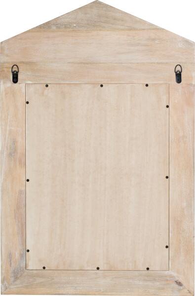 Back. Finch - Finch Westport Distressed Wood Hanging Wall Mirror, White Wash.