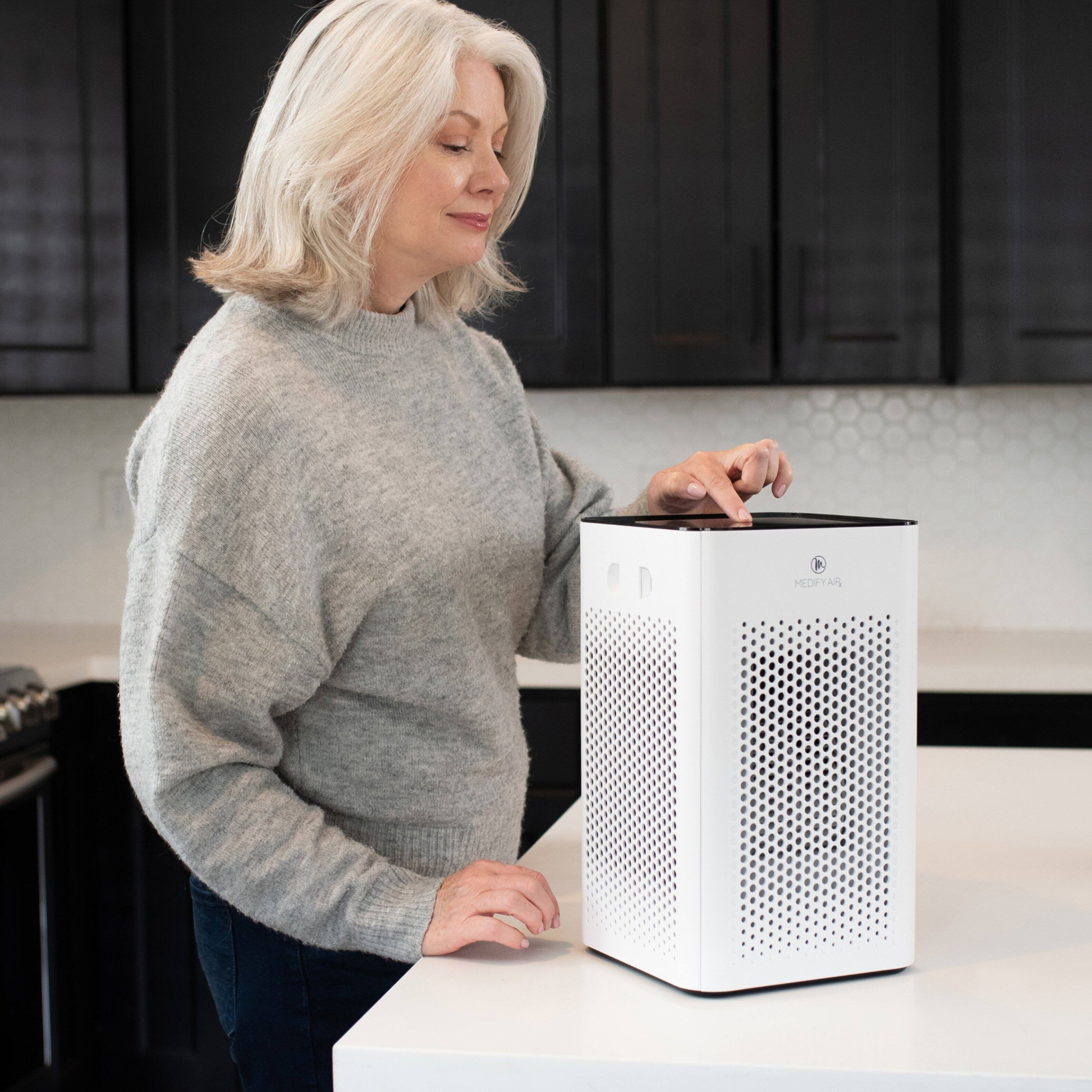 Alt View 14. Medify Air - Medify MA-25 413 Sq. Ft. Portable Air Purifier with True HEPA H13 Filter - White.