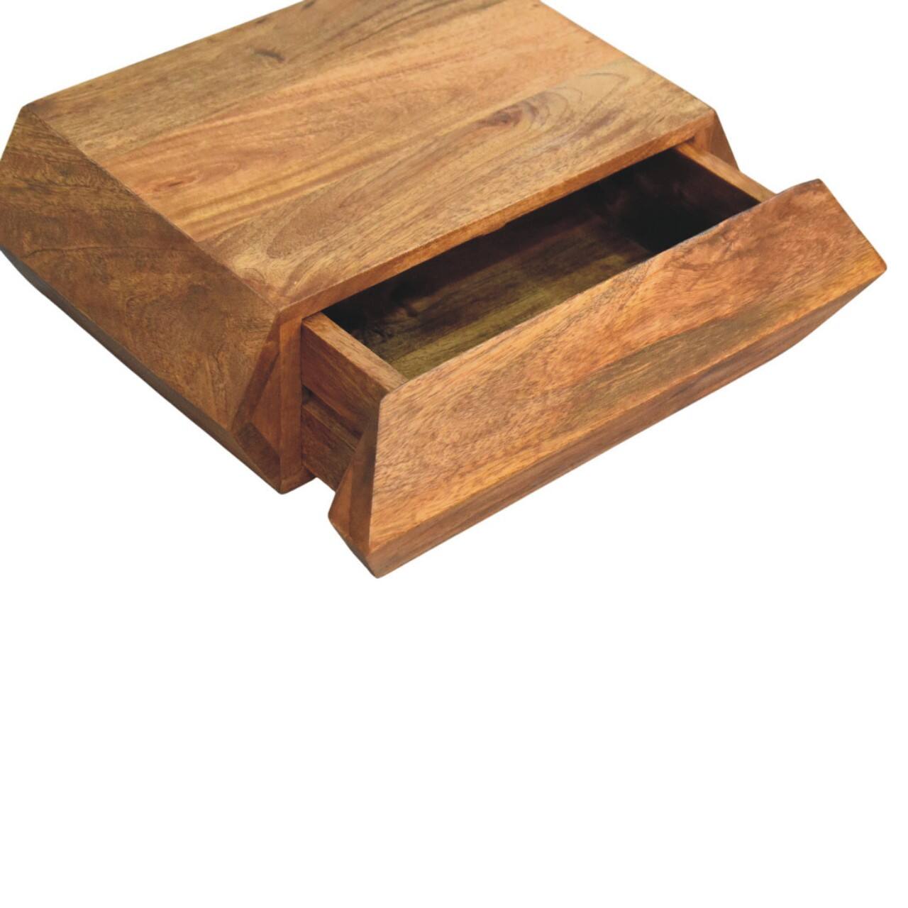 Alt View 7. Artisan Furniture - Artisan Furniture Solid Wood Prisma Wall-Mounted Unit - Brown.