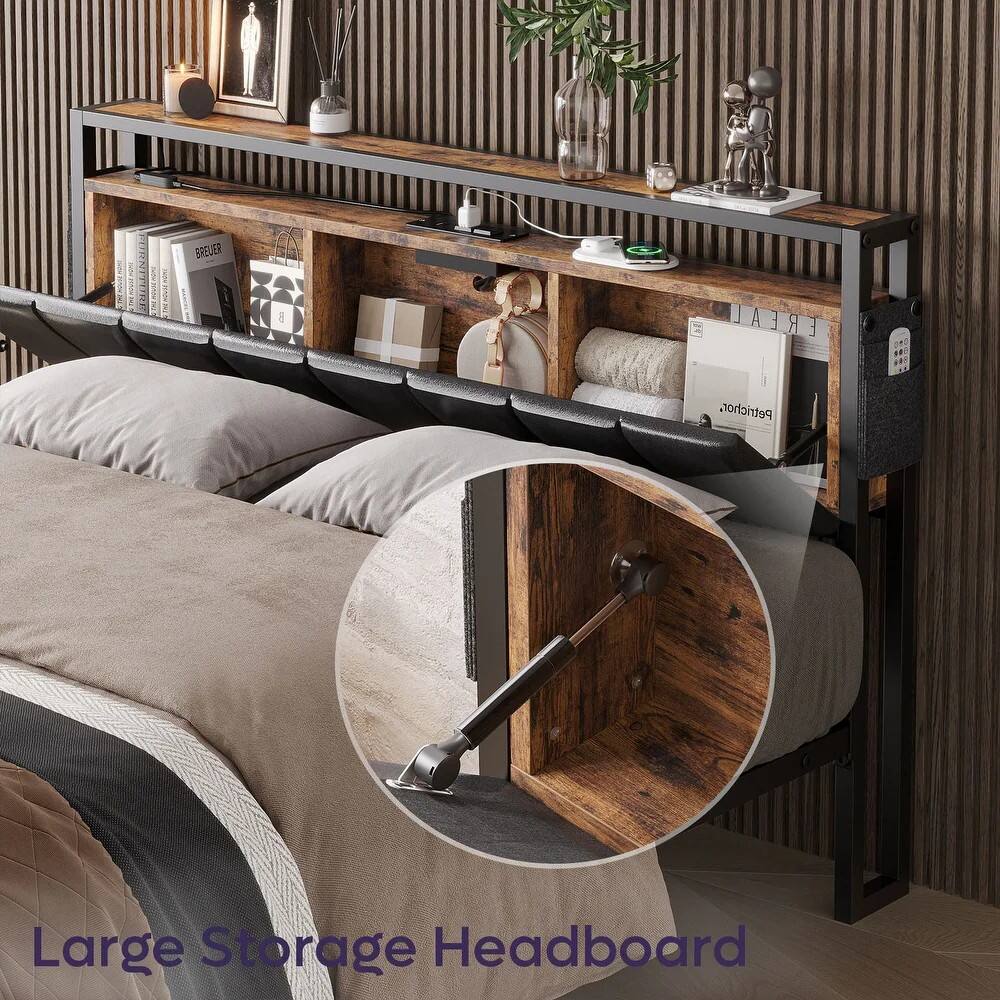 I NVN BREUER 8 EREAL Petrichor, Large Storage Headboard