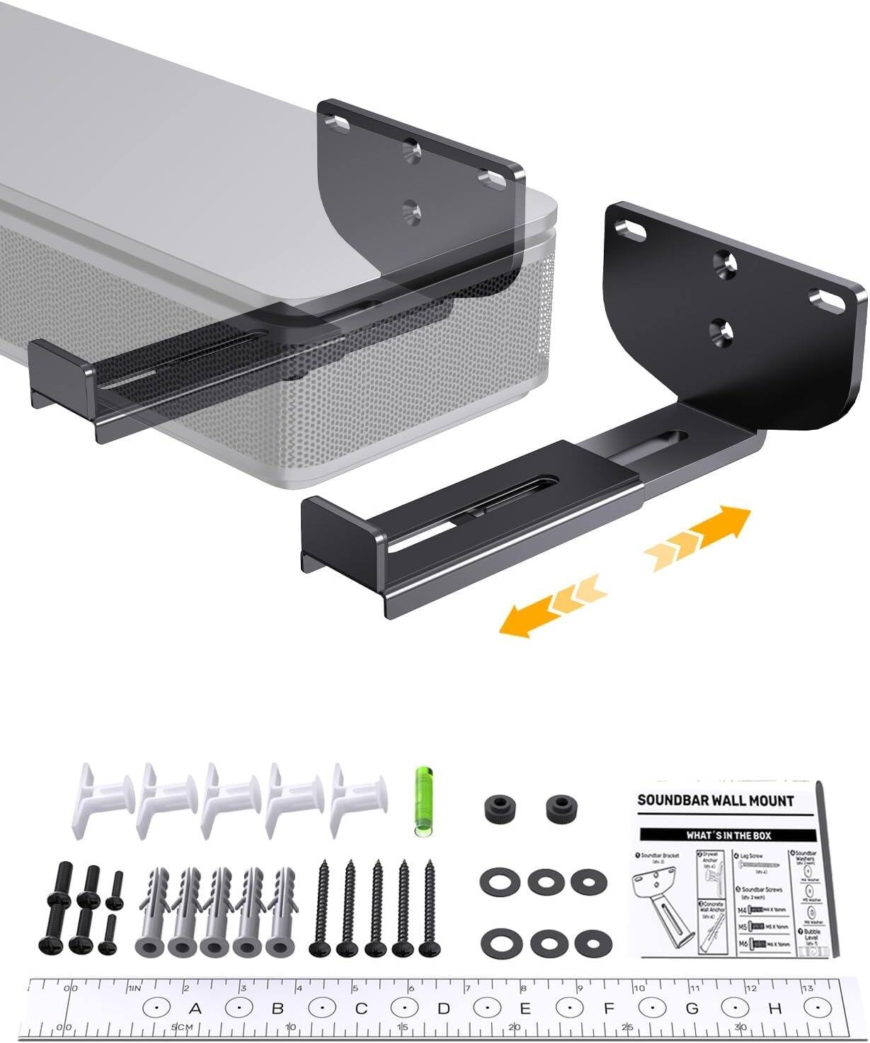 SOUNDBAR WALL MOUNT
WHAT'S IN THE BOX
- Soundbar Bracket
- 4x Soundbar Screws
- 4x Wall Screws
- 4x Wall Anchors
- 4x Wall Screws
- 4x Wall Anchors
- 4x Wall Screws
- 4x Wall Anchors
- 4x Wall Screws
- 4x Wall Anchors
- 4x Wall Screws
- 4x Wall Anchors
- 4x Wall Screws
- 4x Wall Anchors
- 4x Wall Screws
- 4x Wall Anchors
- 4x Wall Screws
- 4x Wall Anchors
- 4x Wall Screws
- 4x Wall Anchors
- 4x Wall Screws
- 4x Wall Anchors
- 4x Wall Screws
- 4x Wall Anchors
- 4x Wall Screws
- 4x Wall Anchors
- 4x Wall Screws
- 4x Wall Anchors
- 4x Wall Screws
- 4x Wall Anchors
- 4x