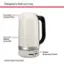 Designed to heat your way, this KitchenAid coffee maker features a removable limescale filter, automatic heating, and shut-off capabilities. It also has a variable temperature control, allowing you to choose the desired temperature for your beverage. The stainless steel construction ensures durability and a sleek appearance.