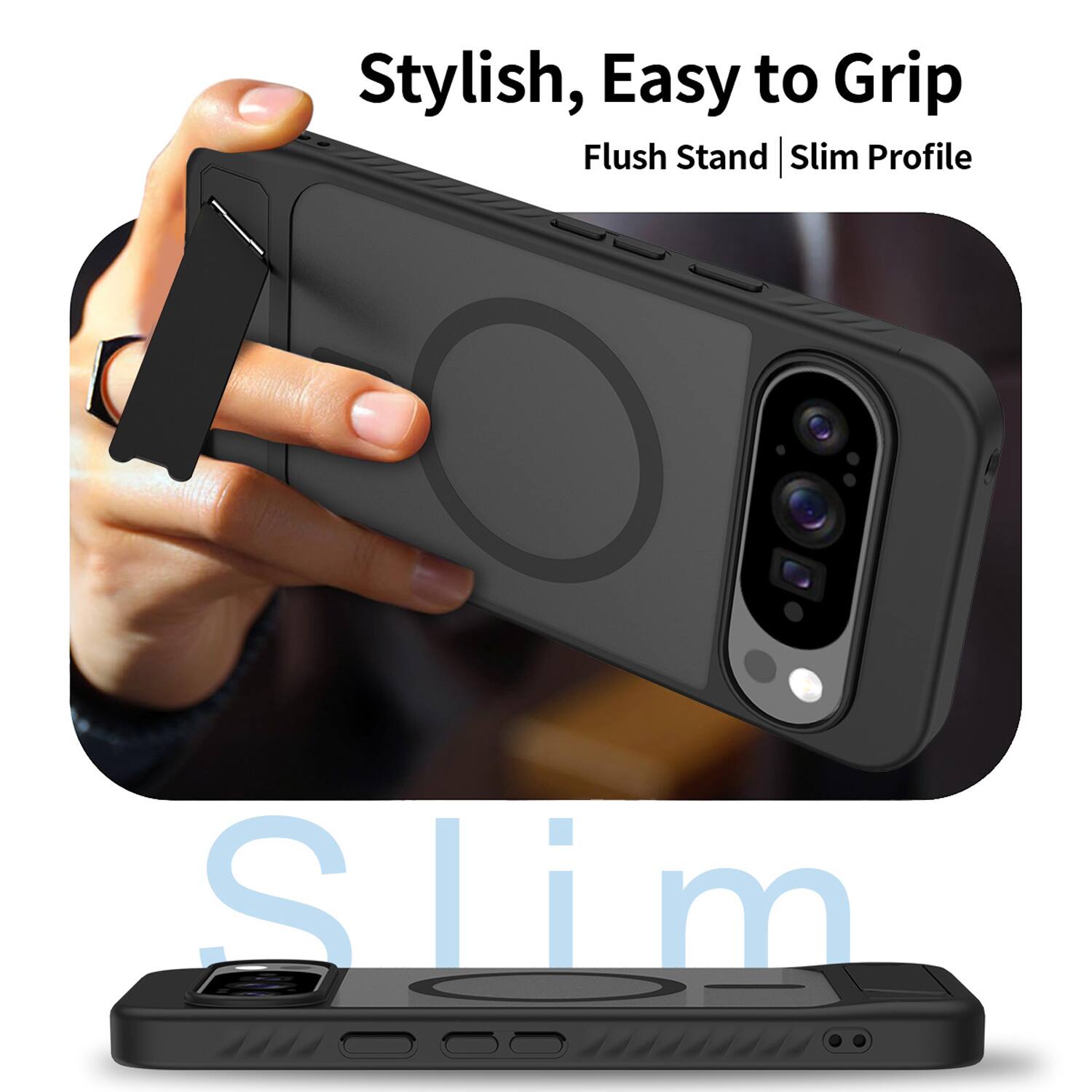 Dteck for Google Pixel 10 Pro XL/Pixel 9 Pro XL Translucent Matte Case ...