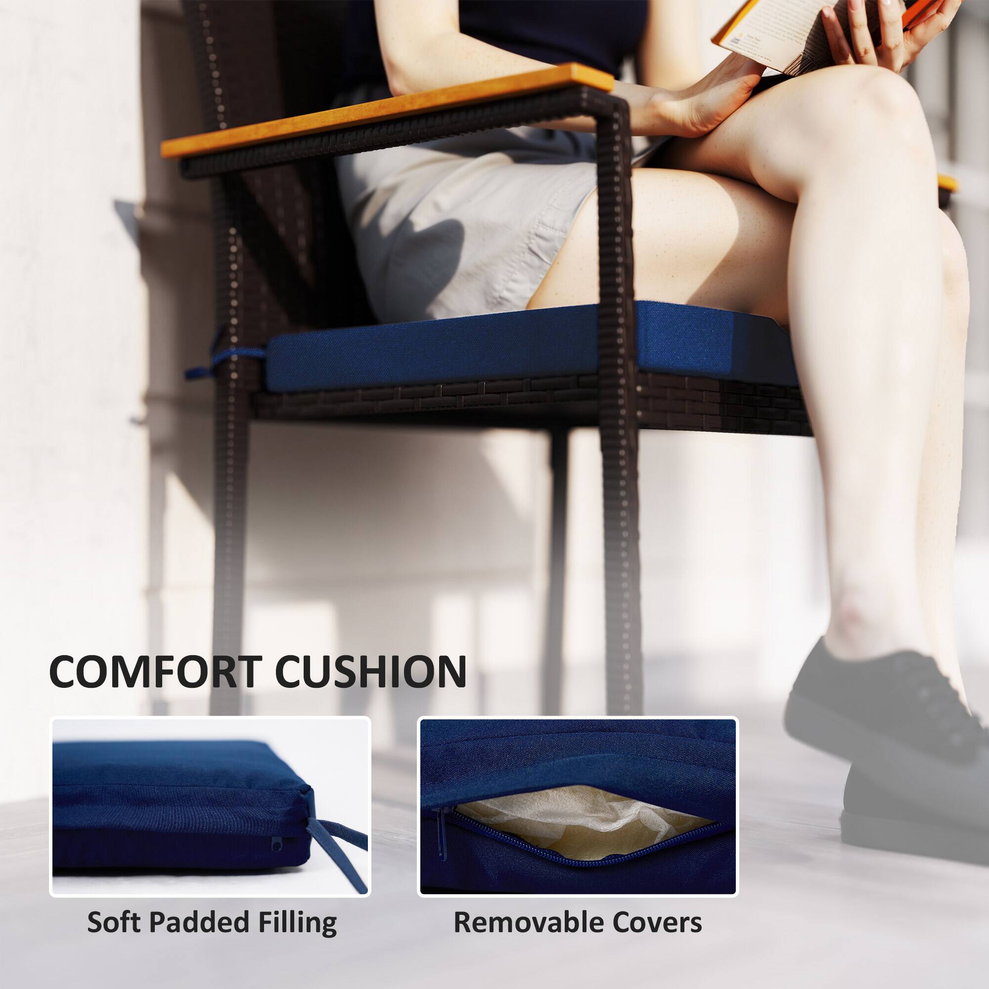 COMFORT CUSHION
Soft Padded Filling
Removable Covers