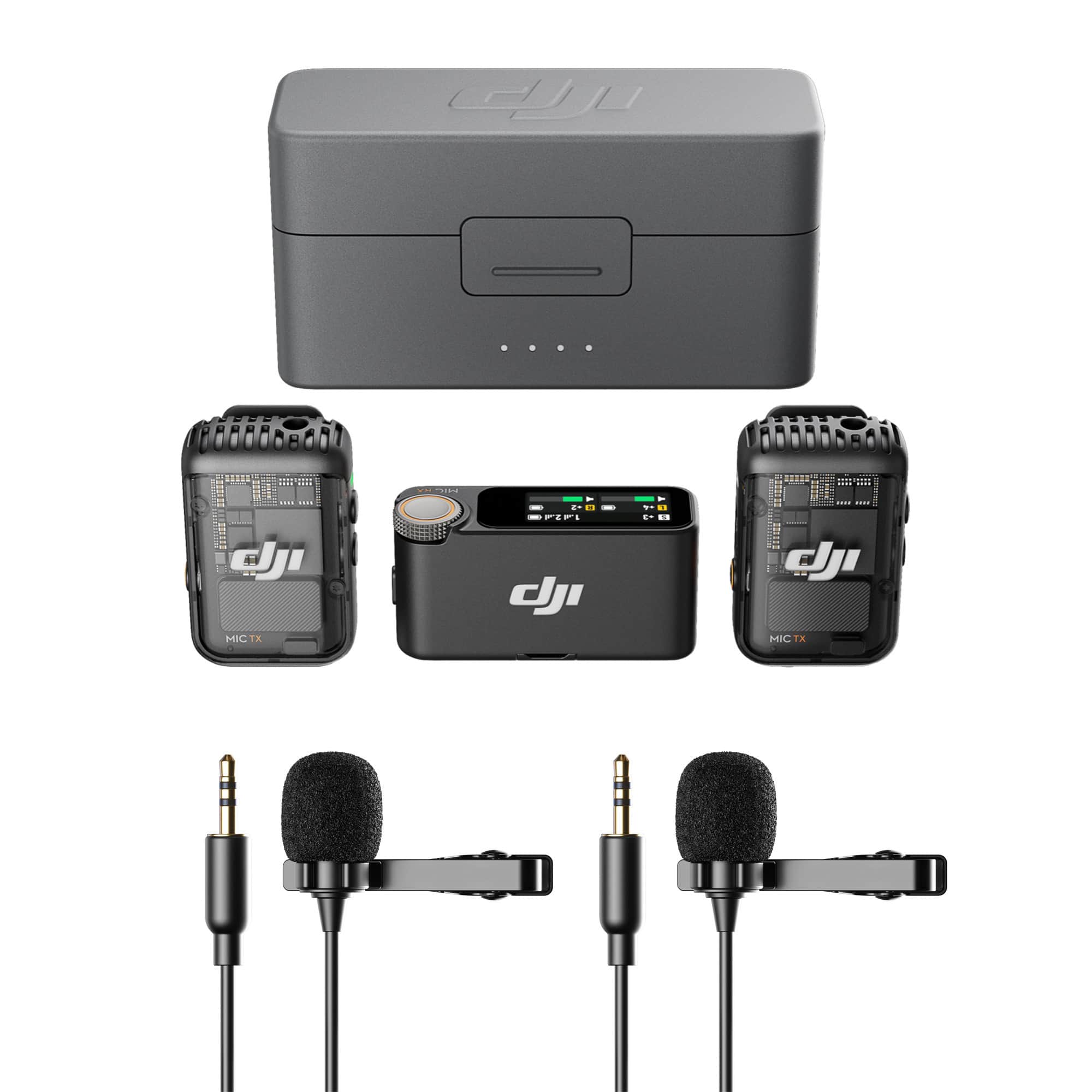 DJI - Mic 2  Digital Wireless Microphone System with Two Condenser Lavalier Mics - CPRN0000032501K