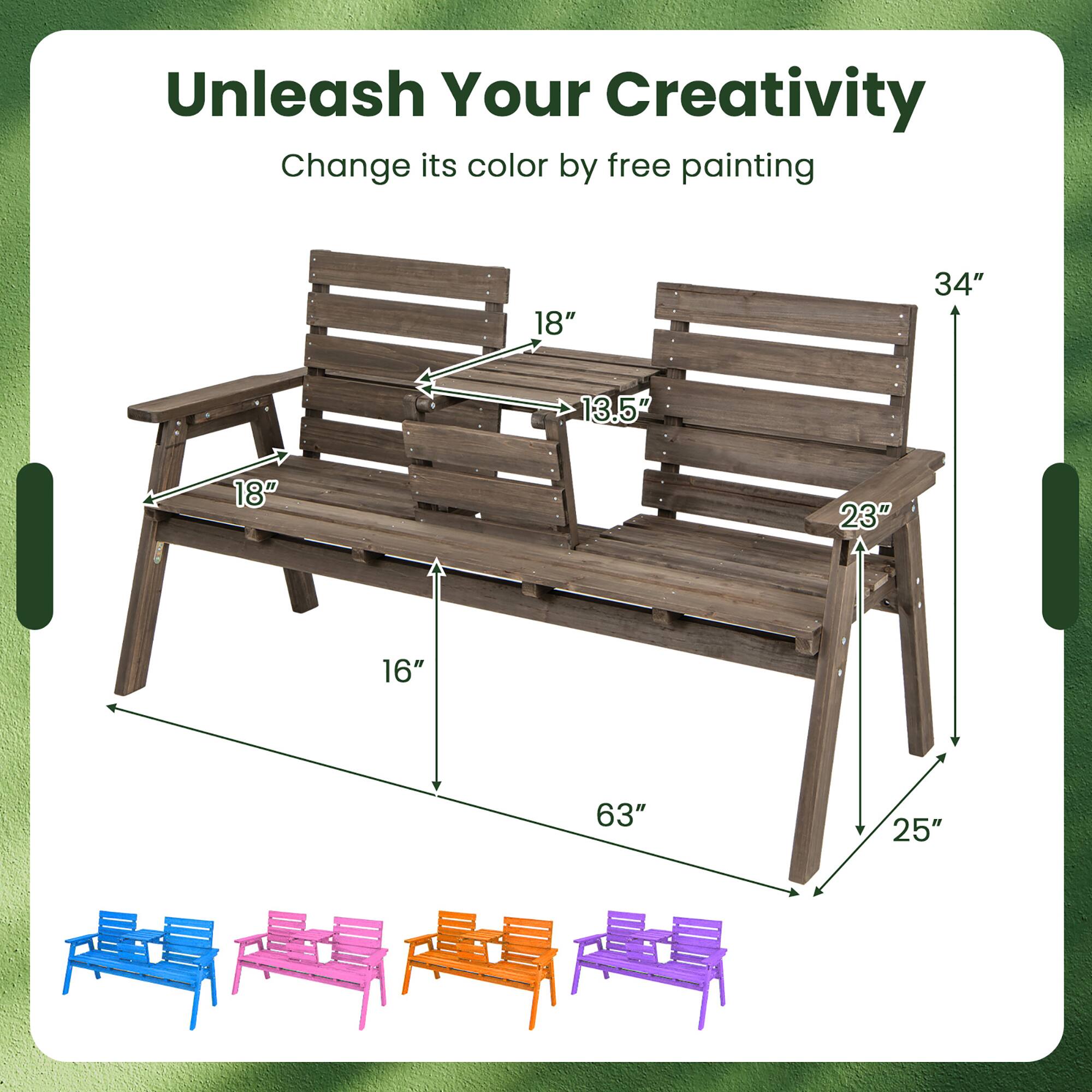 Unleash Your Creativity
Change its color by free painting

18"
18"
13.5"
23"
16"
63"
25"
34"
