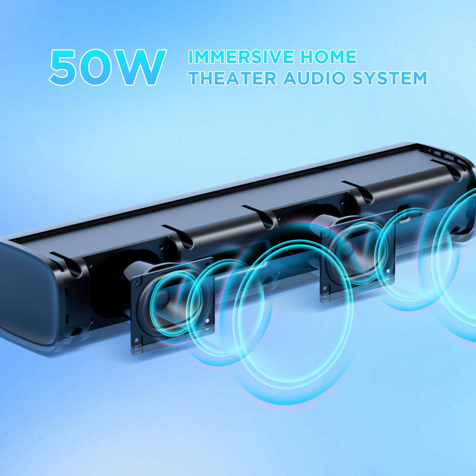 50W  
IMMERSIVE HOME THEATER AUDIO SYSTEM