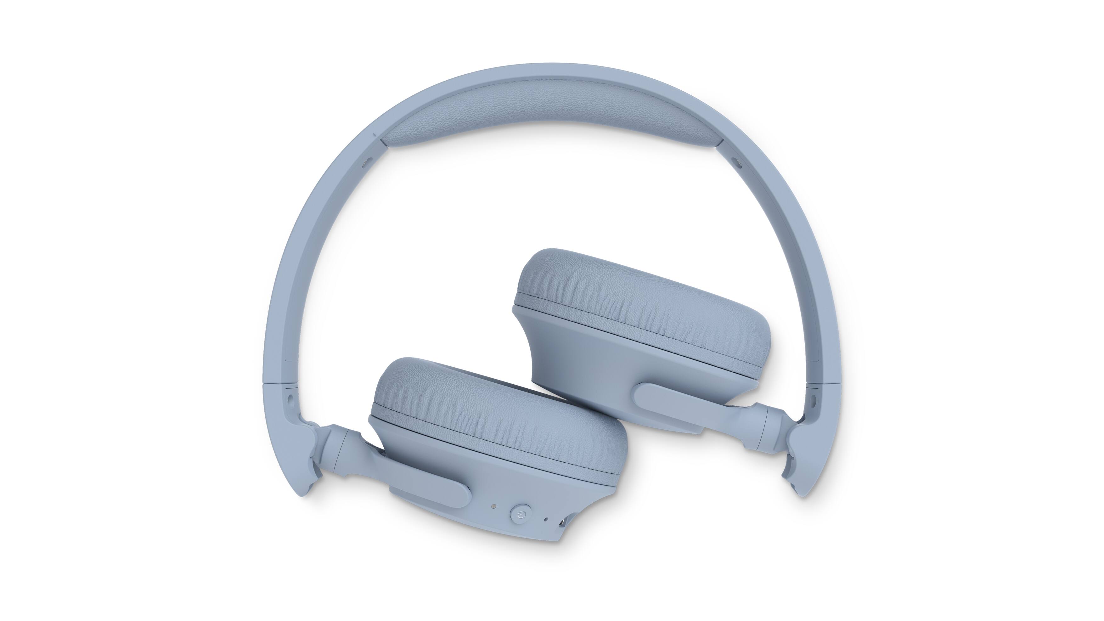 Angle. Philips - TAH4000 Wireless On-Ear Bluetooth Headphones, 70H Playtime, Dynamic Bass - Blue.