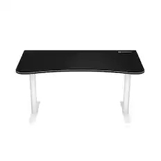 Front. Arozzi - Arena Gaming Desk - Medium - White.