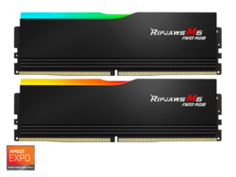 G.SKILL - Ripjaws M5 Neo RGB Series 32GB (2 x 16GB) 288-Pin PC RAM DDR5 6000 (PC5 48000) Desktop Memory - Black
