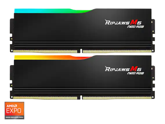 RIPJAWS M5 NEO RGB
AMD EXPO MEMORY OVERCLOCKING PROFILE