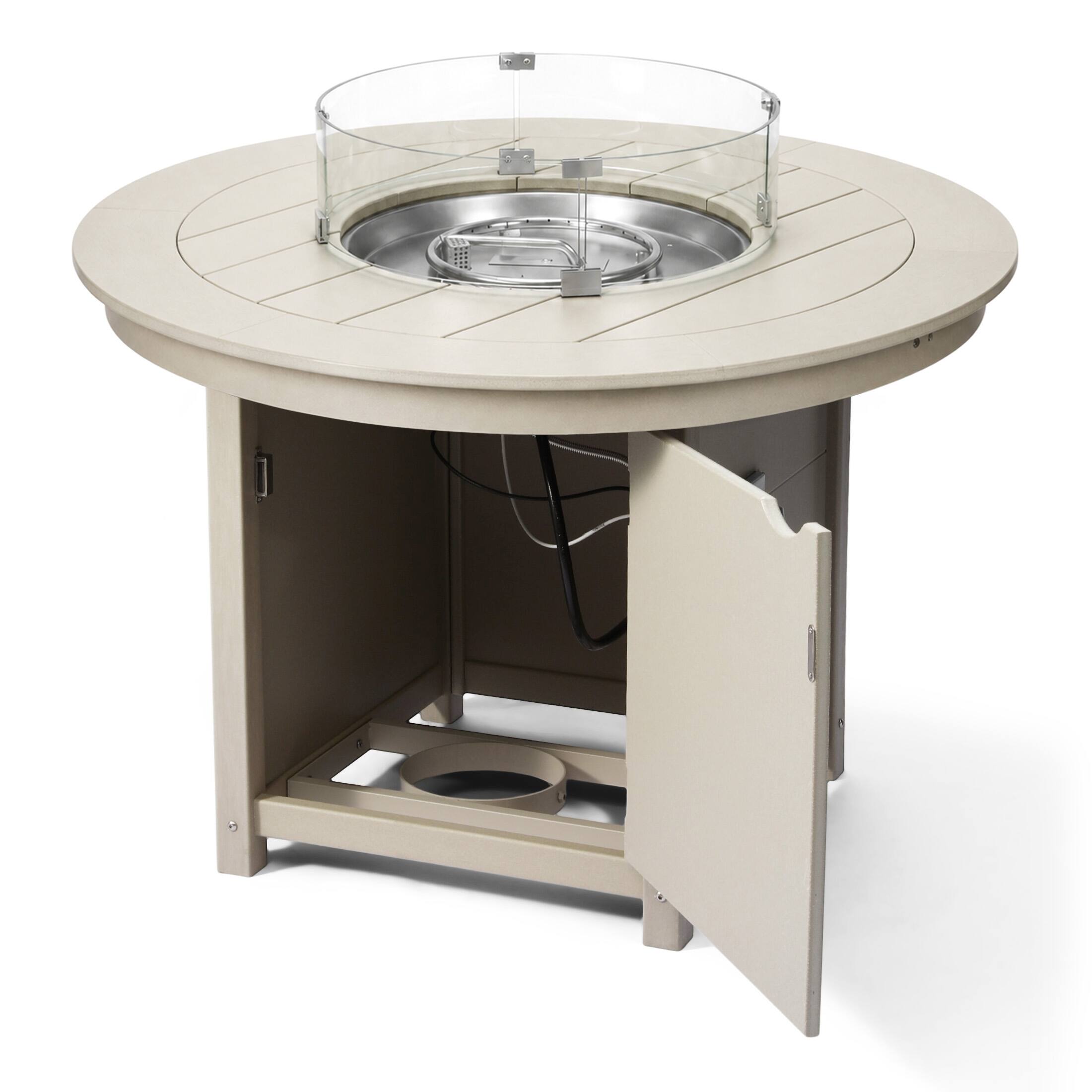 WestinTrends Helios 47" Modern Outdoor Patio Propane Gas Round Fire Pit ...
