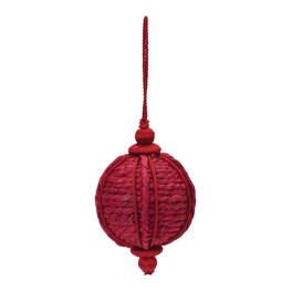 BreeBe - Jute Onion Ornament (Set of 6) - Red