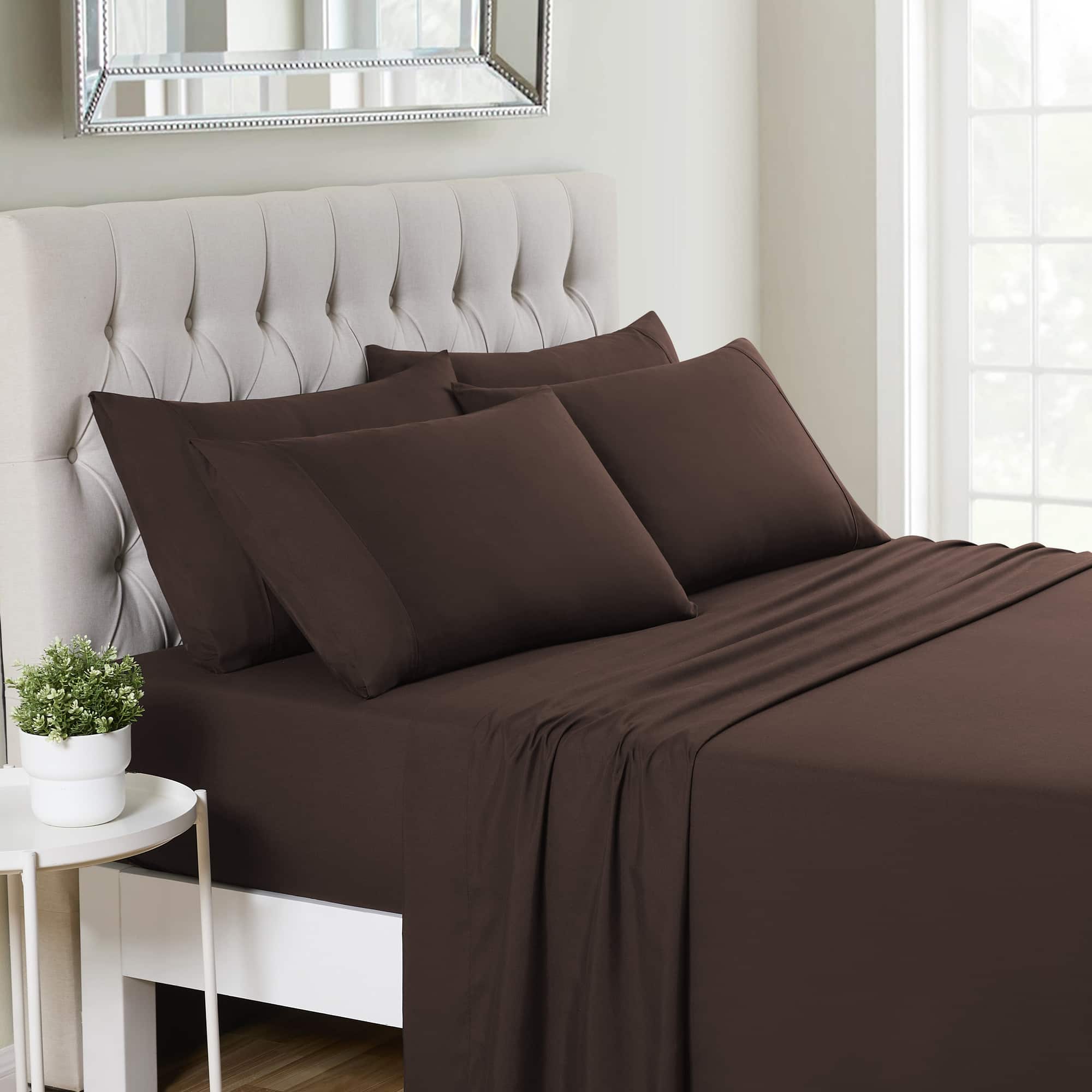 Sweet Home Collection Deluxe Microfiber Sheet Set with Bonus