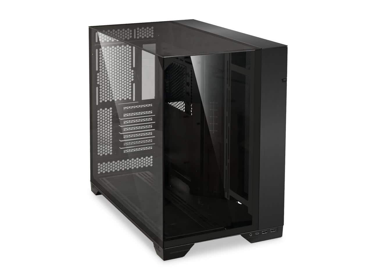 Lian Li - O11 Vision Black  Aluminum / Steel / Tempered Glass ATX Mid Tower Computer Case ----- O11VX - Black