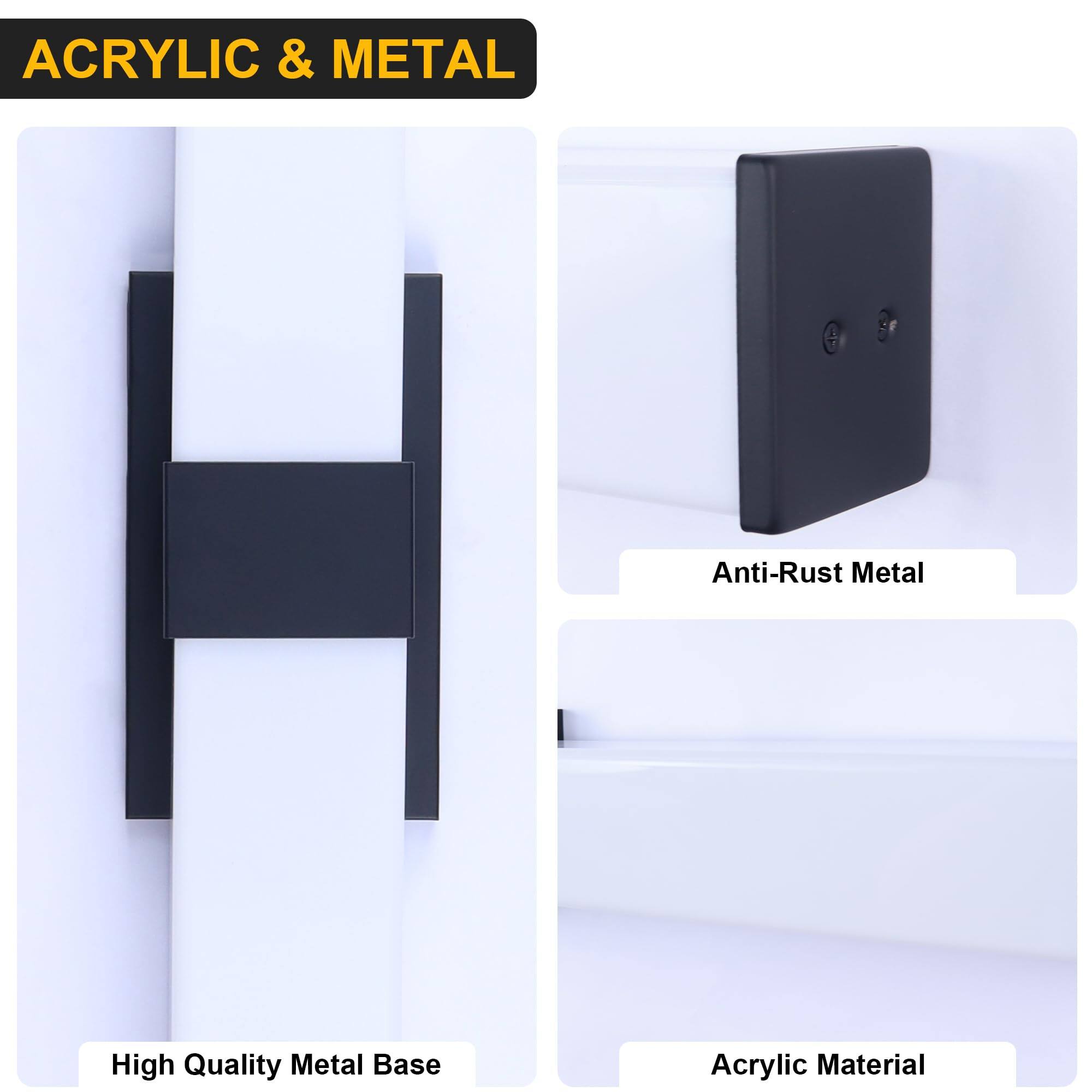 ACRYLIC & METAL

High Quality Metal Base

Anti-Rust Metal

Acrylic Material