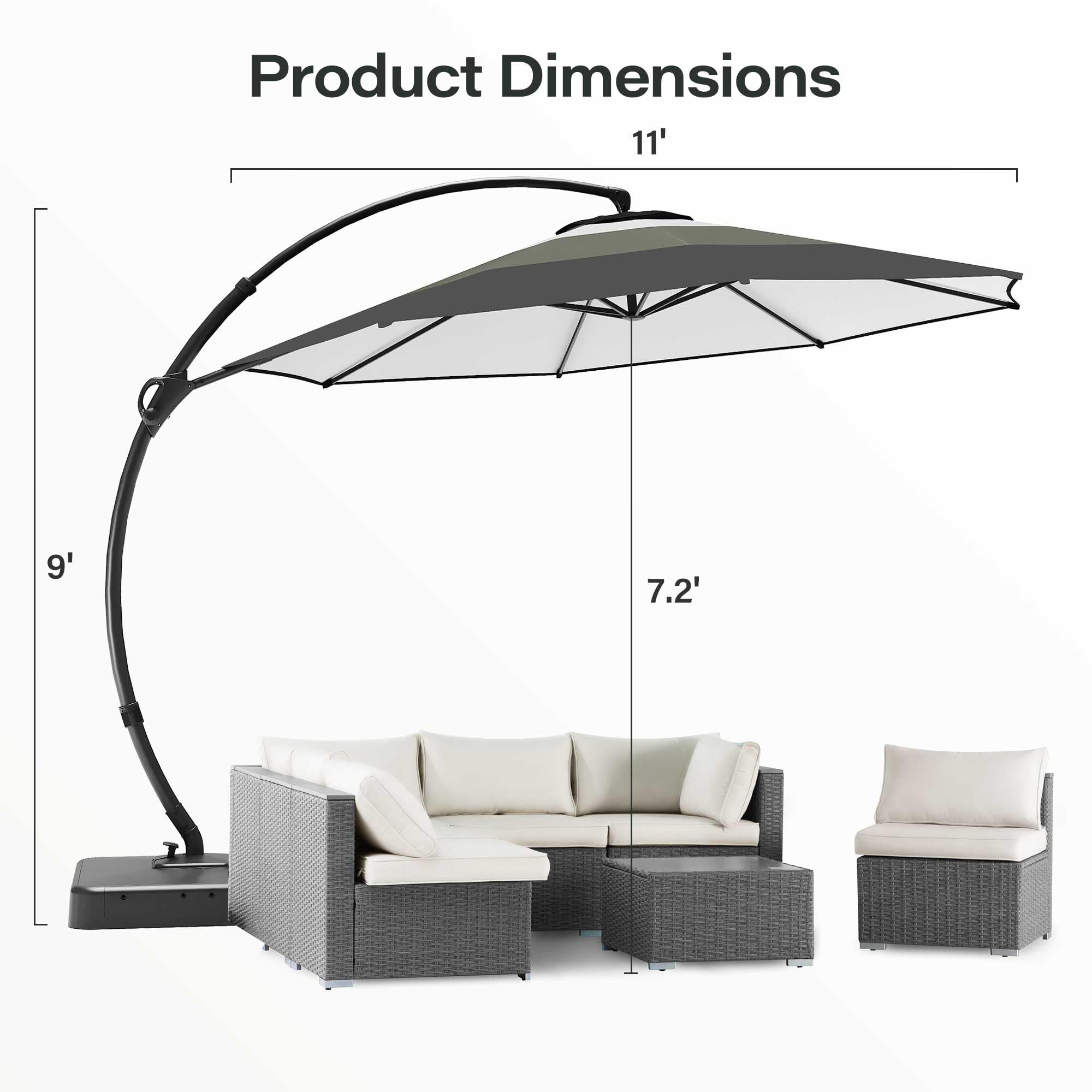 Product Dimensions: 11' x 9' x 7.2'