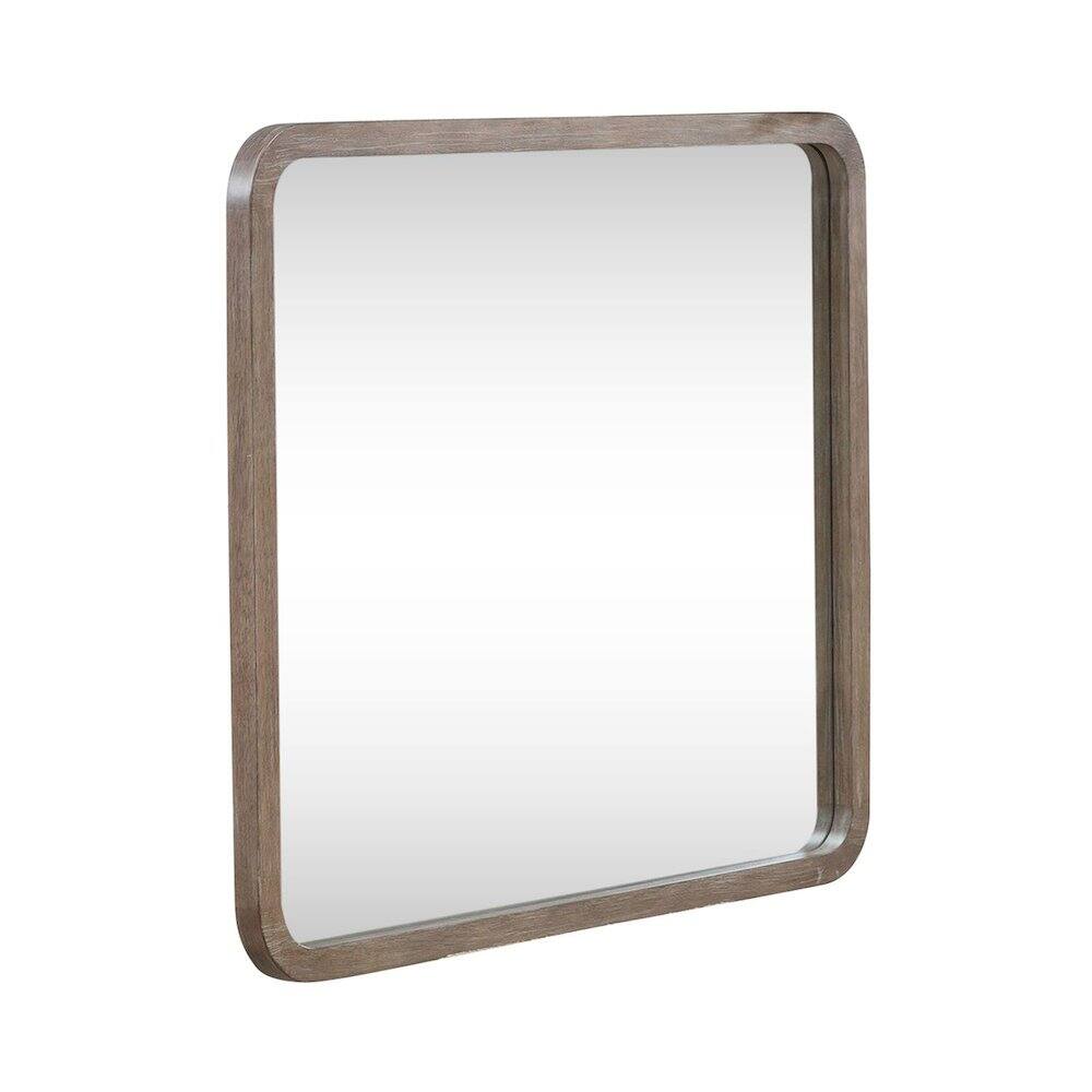 Back. Liberty Furniture Industries - South Bend Landscape Mirror Contemporary Wood Framed 42" x 36" - Burnished Clay - Burnished Clay.