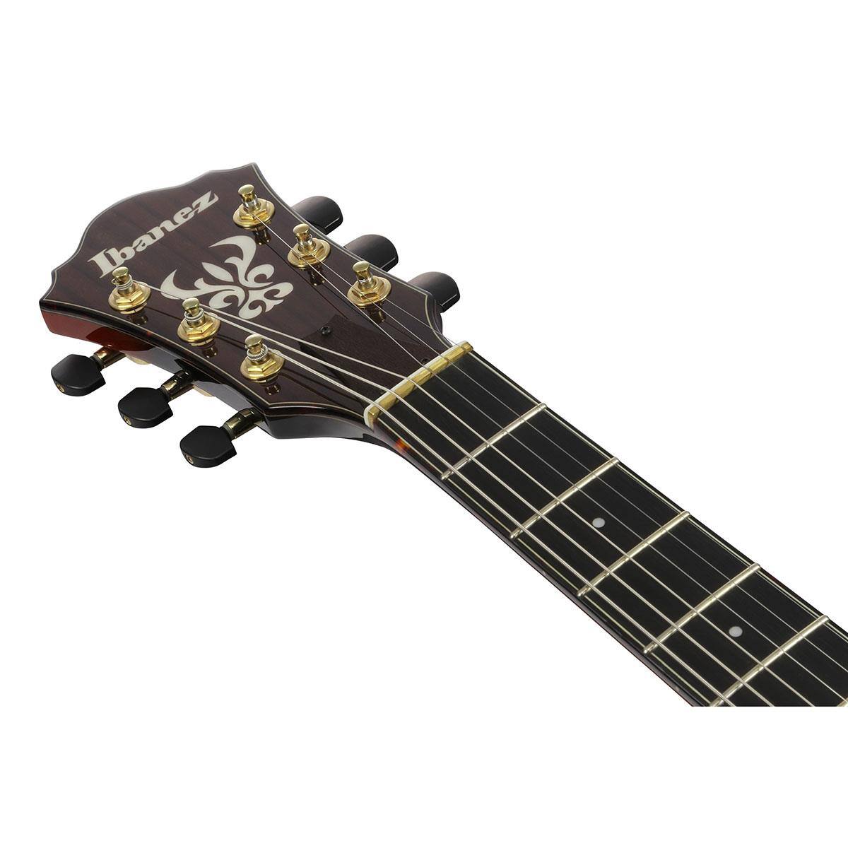 Alt View 7. Ibanez - Ibanez Artstar Series ASH300 Hollow Electric Guitar, Tobacco Brown.