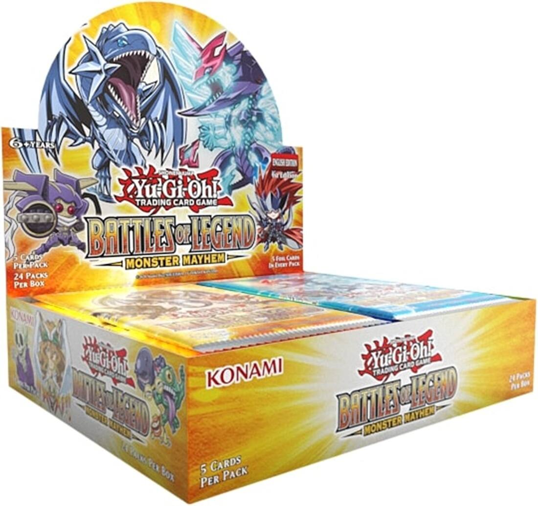 Konami - Yu-Gi-Oh! Trading Card Game: Battles of Legend Monster Mayhem Booster Box (24 Packs)