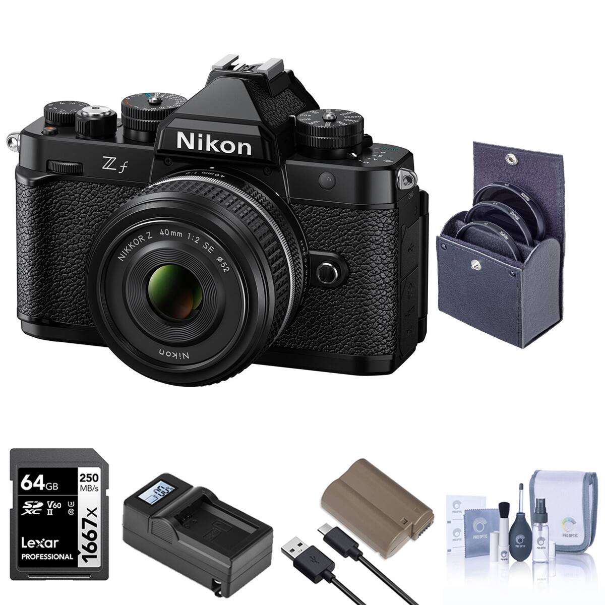 Nikon Zf 40mm 1:2 NIKKOR Z SE 52 MN Nikon 250 64GB GB MB/s Sa V60 W XC II 50 Lexar PROFESSIONAL 1667x