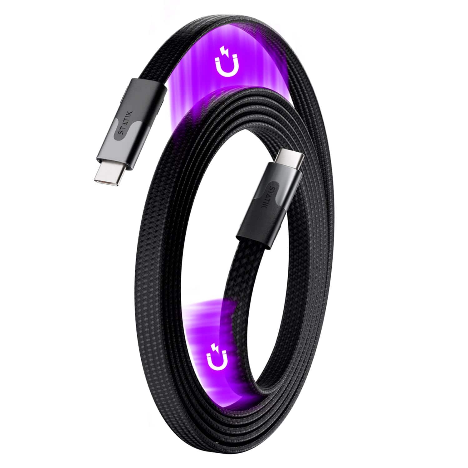 STATIK - MagStack Slim USB-C to USB-C Cable 6.6 ft. Black price history on PriceWatchPro