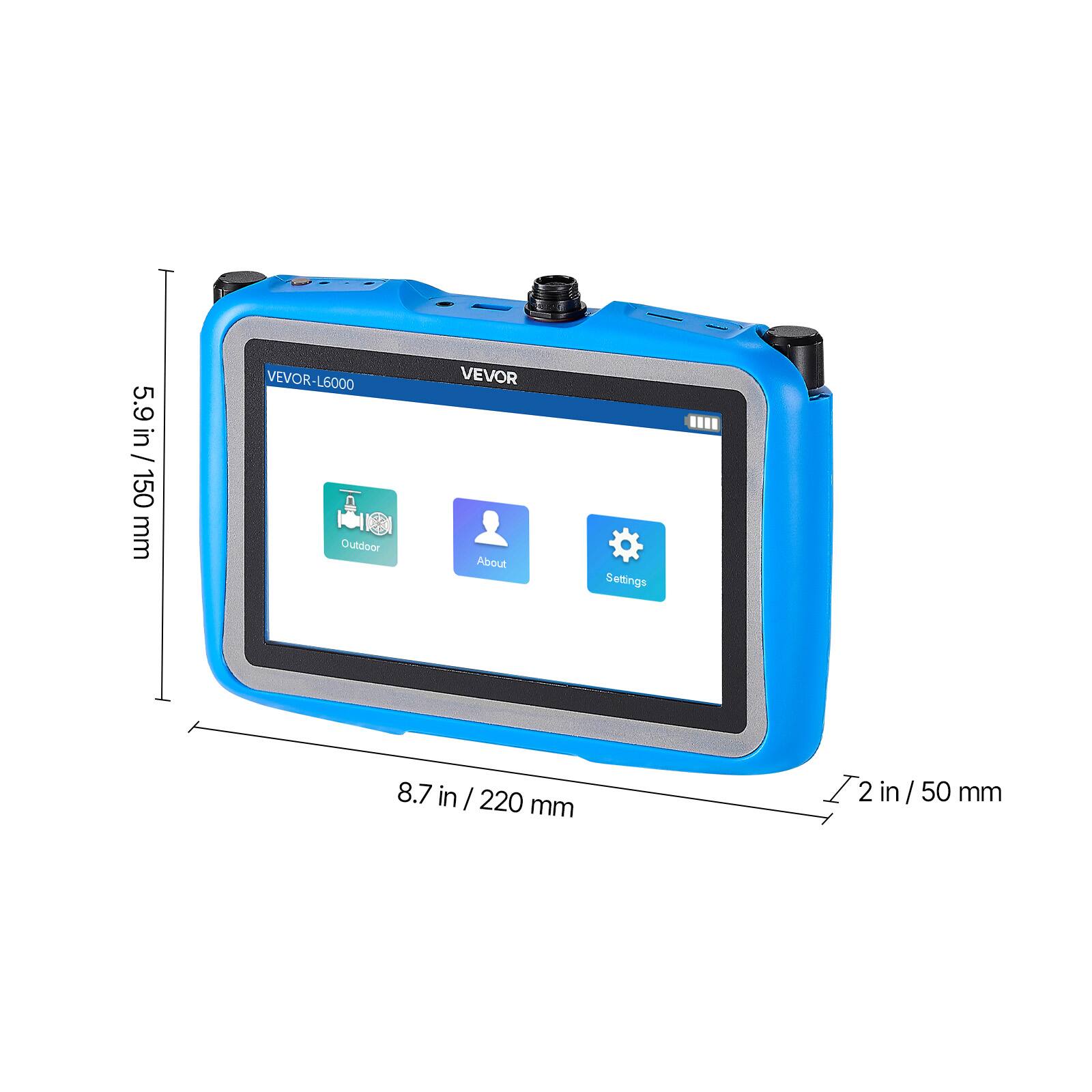 5.9 in / 5.9 in / 150 mm  
VEVOR-L6000 Outdoor  
VEVOR  
About  
Settings  
8.7 in / 220 mm  
2 in / 50 mm